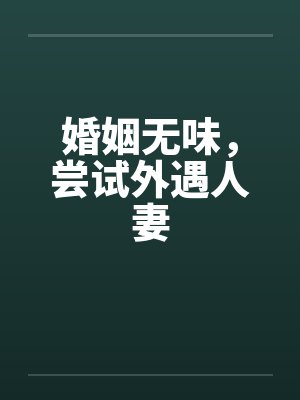 婚姻无味，尝试外遇人妻by佚名笔趣阁无弹窗封面