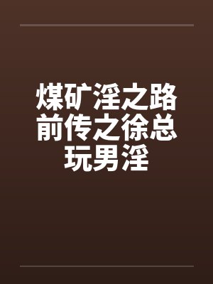 煤矿淫之路前传之徐总玩男淫封面
