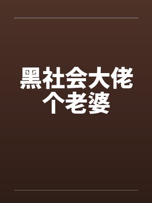 黑社会大佬个老婆by佚名笔趣阁无弹窗封面