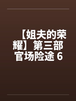 【姐夫的荣耀】第三部官场险途 6-10集 作者：小手by佚名封面