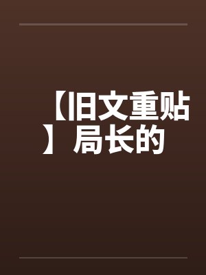 【旧文重贴】局长的封面
