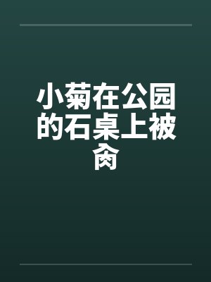 小菊在公园的石桌上被肏封面