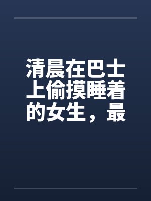 清晨在巴士上偷摸睡着的女生，最后ＫＯ(真实)笔趣阁无弹窗封面