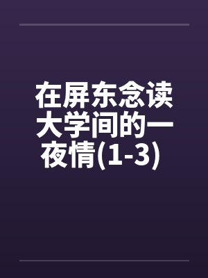 在屏东念读大学间的一夜情(1-3) 100%真实~亲身经历笔趣阁无弹窗封面