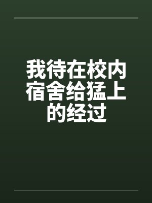 我待在校内宿舍给猛上的经过封面