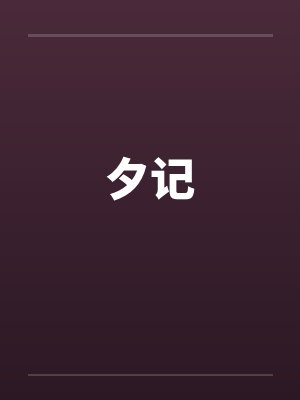夕记by佚名封面