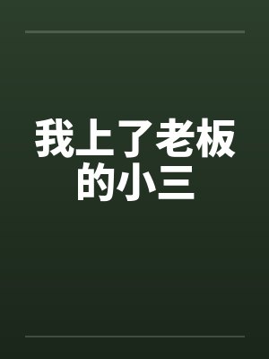 我上了老板的小三by佚名笔趣阁无弹窗封面