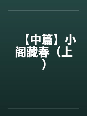 【中篇】小阁藏春（上）封面