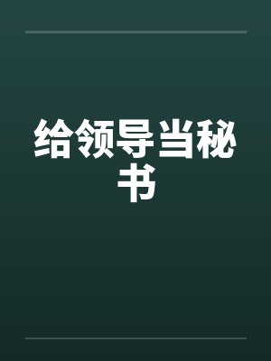 给领导当秘书by佚名笔趣阁无弹窗封面