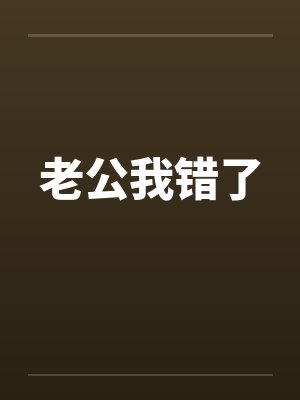 老公我错了by佚名封面