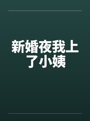 新婚夜我上了小姨by佚名封面