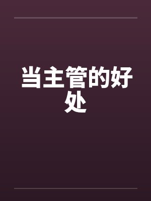 当主管的好处by佚名笔趣阁无弹窗封面
