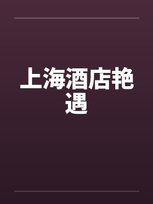 上海酒店艳遇封面