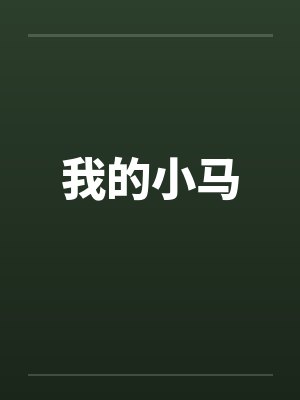 我的小马by佚名封面