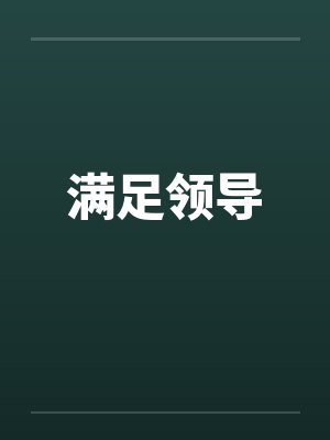 满足领导by佚名封面