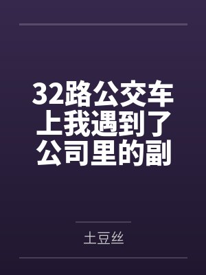 32路公交车上我遇到了公司里的副总裁封面