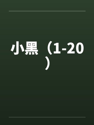 小黑（1-20）by佚名笔趣阁无弹窗封面
