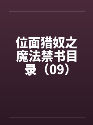 位面猎奴之魔法禁书目录（09）封面
