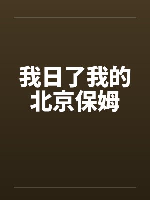 我日了我的北京保姆封面