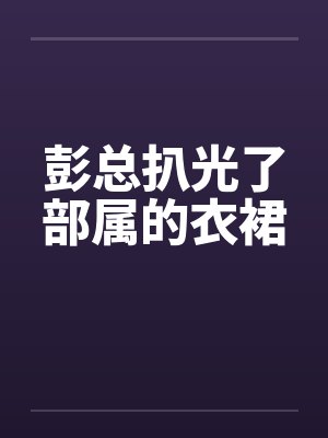 彭总扒光了部属的衣裙by佚名封面