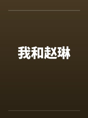 我和赵琳笔趣阁无弹窗封面