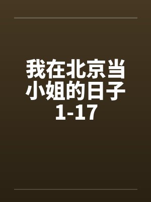 我在北京当小姐的日子1-17封面