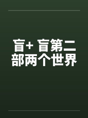 盲+ 盲第二部两个世界封面